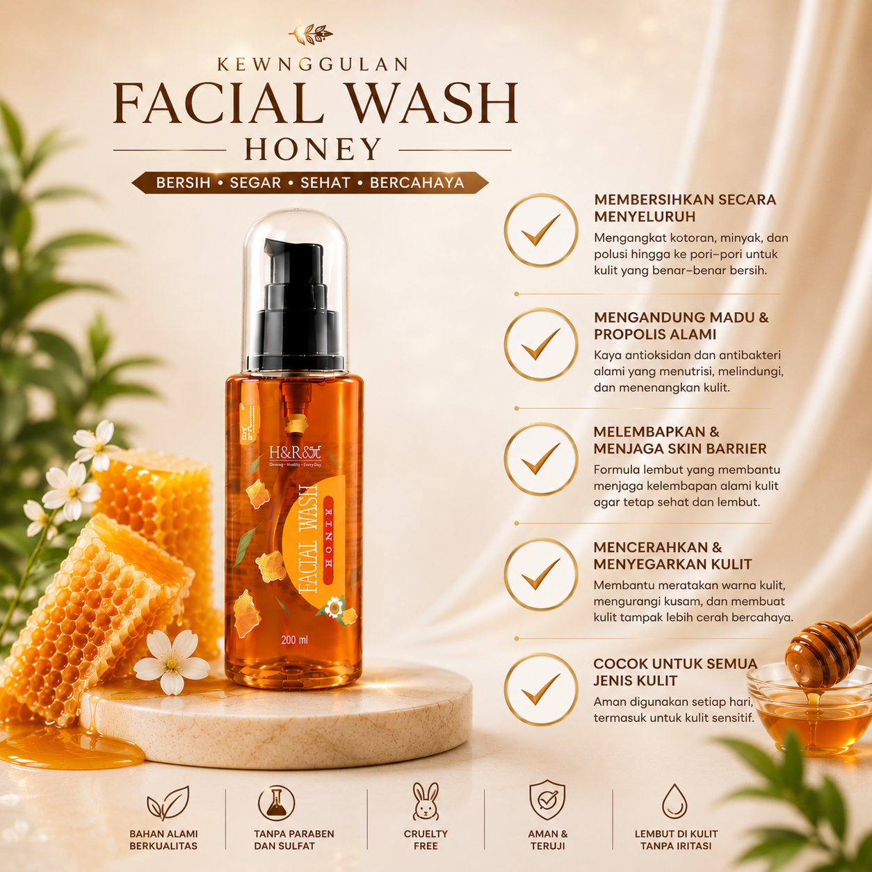 FACIAL WASH HONEY